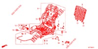 VORNE SITZKOMPONENTEN (G.) (HAUTEUR MANUELLE) für Honda CR-Z IMA BASE 3 Türen 6 gang-Schaltgetriebe 2012