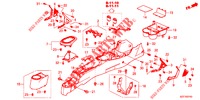 MITTLERE KONSOLE  für Honda CR-Z IMA THIS IS 3 Türen 6 gang-Schaltgetriebe 2012