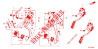 PEDAL (LH) für Honda CR-Z IMA THIS IS 3 Türen 6 gang-Schaltgetriebe 2012