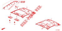 DACHVERKLEIDUNG  für Honda CR-Z 1.5 GT 3 Türen 6 gang-Schaltgetriebe 2012