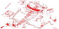 MOTORHAUBE (LH) für Honda CR-Z 1.5 GT 3 Türen 6 gang-Schaltgetriebe 2012