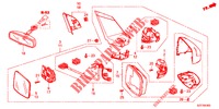 SPIEGEL/SCHIEBEDACH  für Honda CR-Z 1.5 GT 3 Türen 6 gang-Schaltgetriebe 2012