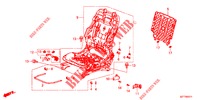 VORNE SITZKOMPONENTEN (G.) (HAUTEUR MANUELLE) für Honda CR-Z 1.5 GT 3 Türen 6 gang-Schaltgetriebe 2012