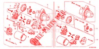 ANLASSERKOMPONENTE (MITSUBA) für Honda CR-Z IMA BASE 3 Türen 6 gang-Schaltgetriebe 2013