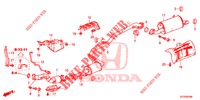 AUSPUFFROHR/SCHALLDAEMPFER (PGM FI)  für Honda CR-Z IMA BASE 3 Türen 6 gang-Schaltgetriebe 2013