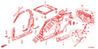 AUSSENBLECHE/TAFEL, HINTEN  für Honda CR-Z IMA BASE 3 Türen 6 gang-Schaltgetriebe 2013
