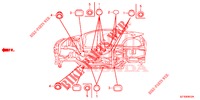 GUMMITUELLE (INFERIEUR) für Honda CR-Z IMA BASE 3 Türen 6 gang-Schaltgetriebe 2013