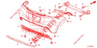 HINTERER STOSSFAENGER ( '15) für Honda CR-Z IMA BASE 3 Türen 6 gang-Schaltgetriebe 2013