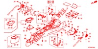 KONSOLE ( '15) für Honda CR-Z IMA BASE 3 Türen 6 gang-Schaltgetriebe 2013