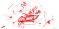 SCHEINWERFER  für Honda CR-Z IMA BASE 3 Türen 6 gang-Schaltgetriebe 2013