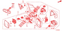 SPIEGEL/SCHIEBEDACH  für Honda CR-Z IMA BASE 3 Türen 6 gang-Schaltgetriebe 2013