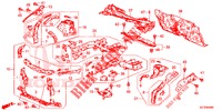 VORDERE TRENNWAND/STIRNWAND  für Honda CR-Z IMA BASE 3 Türen 6 gang-Schaltgetriebe 2013