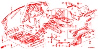 BODEN/INNENBLECHE  für Honda CR-Z IMA THIS IS 3 Türen 6 gang-Schaltgetriebe 2013