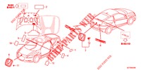 EMBLEME/WARNETIKETTEN  für Honda CR-Z IMA THIS IS 3 Türen 6 gang-Schaltgetriebe 2013