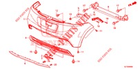 HINTERER STOSSFAENGER ( '15) für Honda CR-Z IMA THIS IS 3 Türen 6 gang-Schaltgetriebe 2013