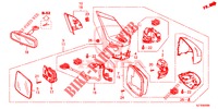 SPIEGEL/SCHIEBEDACH  für Honda CR-Z IMA THIS IS 3 Türen 6 gang-Schaltgetriebe 2013