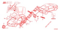 EMBLEME/WARNETIKETTEN  für Honda CR-Z 1.5 GT 3 Türen 6 gang-Schaltgetriebe 2013
