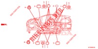 GUMMITUELLE (INFERIEUR) für Honda CR-Z 1.5 GT 3 Türen 6 gang-Schaltgetriebe 2013