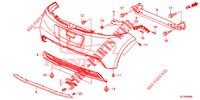 HINTERER STOSSFAENGER ( '15) für Honda CR-Z 1.5 GT 3 Türen 6 gang-Schaltgetriebe 2013