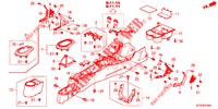 KONSOLE ( '15) für Honda CR-Z 1.5 GT 3 Türen 6 gang-Schaltgetriebe 2013