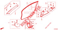 SAEULENZIERSTUECK (LH) für Honda CR-Z 1.5 GT 3 Türen 6 gang-Schaltgetriebe 2013