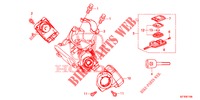 SCHLIESSZYLINDER KOMPONENTEN  für Honda CR-Z 1.5 GT 3 Türen 6 gang-Schaltgetriebe 2013