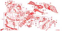 VORDERE TRENNWAND/STIRNWAND  für Honda CR-Z 1.5 GT 3 Türen 6 gang-Schaltgetriebe 2013