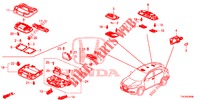 INNENLEUCHTE  für Honda HR-V 1.5 ELEGANCE 5 Türen 6 gang-Schaltgetriebe 2017