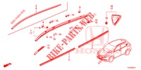 ZIERLEISTE/DACHSCHIENE  für Honda HR-V 1.5 ELEGANCE 5 Türen 6 gang-Schaltgetriebe 2017