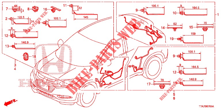 KABELBAUM (LH) (6) für Honda HR-V 1.5 ELEGANCE 5 Türen 6 gang-Schaltgetriebe 2017