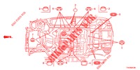 GUMMITUELLE (INFERIEUR) für Honda HR-V 1.5 ELEGANCE 5 Türen 6 gang-Schaltgetriebe 2018