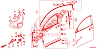 TUERTAFELN, VORNE(2D)  für Honda HR-V 1.5 ELEGANCE 5 Türen 6 gang-Schaltgetriebe 2018