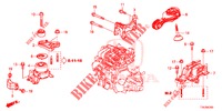 MOTORBEFESTIGUNGEN (1.5L) (MT) für Honda HR-V 1.5 ELEGANCE 5 Türen 6 gang-Schaltgetriebe 2016
