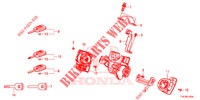 SCHLIESSZYLINDER KOMPONENTEN  für Honda HR-V 1.5 ELEGANCE 5 Türen 6 gang-Schaltgetriebe 2016