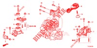 MOTORBEFESTIGUNGEN (1.5L) (MT) für Honda HR-V 1.5 EXCLUSIVE 5 Türen 6 gang-Schaltgetriebe 2016