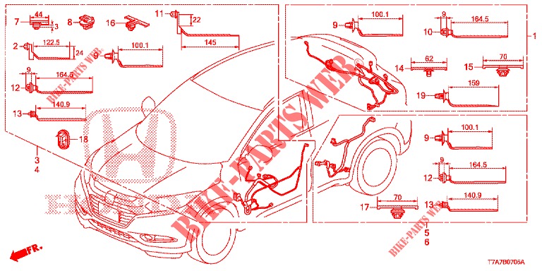 KABELBAUM (LH) (6) für Honda HR-V 1.5 EXCLUSIVE 5 Türen 6 gang-Schaltgetriebe 2016