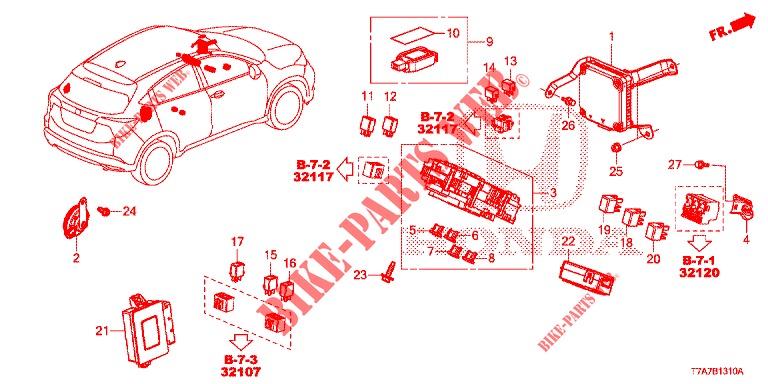STEUERGERAT (CABINE) (1) (LH) für Honda HR-V 1.5 EXCLUSIVE 5 Türen vollautomatische 2016