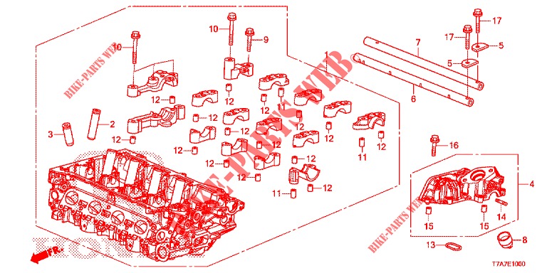 ZYLINDERKOPF (1.5L) (KE/KG) für Honda HR-V 1.5 EXCLUSIVE 5 Türen vollautomatische 2016