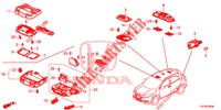 INNENLEUCHTE  für Honda HR-V 1.5 EXECUTIVE 5 Türen 6 gang-Schaltgetriebe 2016