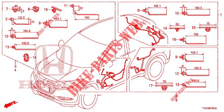 KABELBAUM (LH) (6) für Honda HR-V 1.5 EXECUTIVE 5 Türen 6 gang-Schaltgetriebe 2016