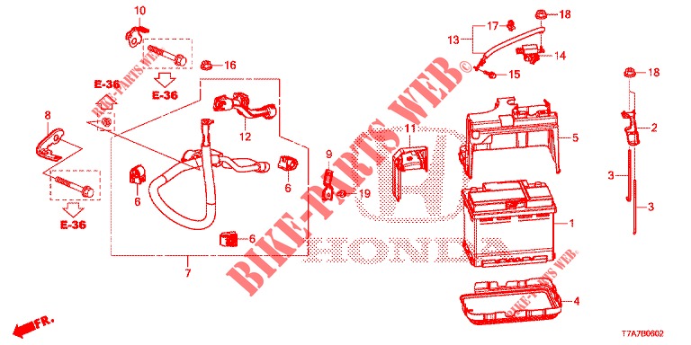 BATTERIE/ZUENDSPULE (DIESEL) für Honda HR-V DIESEL 1.6 EXCLUSIVE 5 Türen 6 gang-Schaltgetriebe 2016