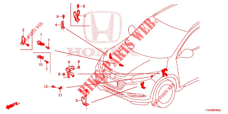 HALTERUNG, UNTERERDUNGSKABEL für Honda HR-V DIESEL 1.6 EXCLUSIVE 5 Türen 6 gang-Schaltgetriebe 2016