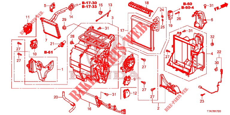 HEIZUNGSEINHEIT (LH) (KG) für Honda HR-V DIESEL 1.6 EXCLUSIVE 5 Türen 6 gang-Schaltgetriebe 2016