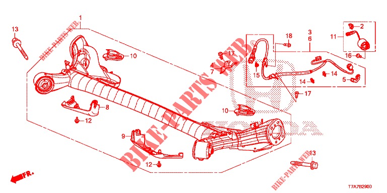 HINTERRADACHSE  für Honda HR-V DIESEL 1.6 EXCLUSIVE 5 Türen 6 gang-Schaltgetriebe 2016