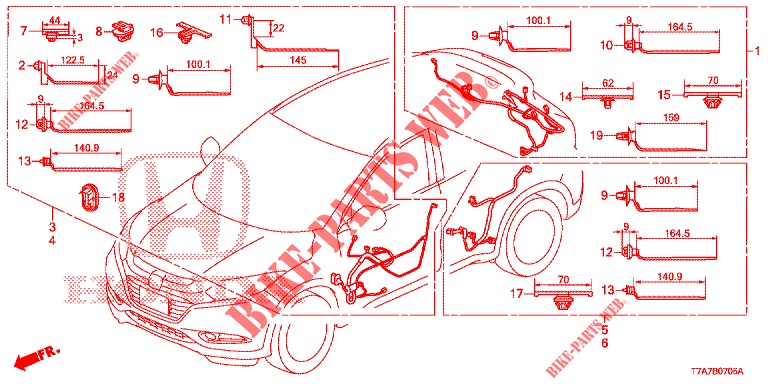 KABELBAUM (LH) (6) für Honda HR-V DIESEL 1.6 EXCLUSIVE 5 Türen 6 gang-Schaltgetriebe 2016