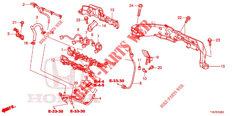 KRAFTSTOFF, SCHIENE/HOCHDRUCKPUMPE (DIESEL) für Honda HR-V DIESEL 1.6 EXCLUSIVE 5 Türen 6 gang-Schaltgetriebe 2016