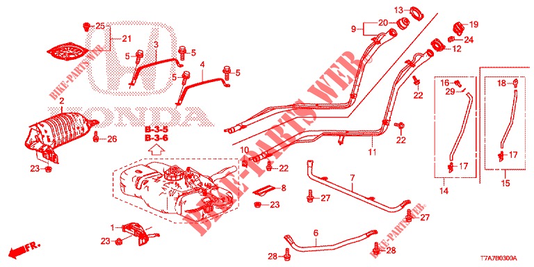 KRAFTSTOFFEINFUELLROHR  für Honda HR-V DIESEL 1.6 EXCLUSIVE 5 Türen 6 gang-Schaltgetriebe 2016