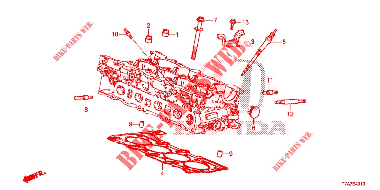 VENTILFUEHRUNGSDICHTUNG/GLUEHKERZE (DIESEL) für Honda HR-V DIESEL 1.6 EXCLUSIVE 5 Türen 6 gang-Schaltgetriebe 2016