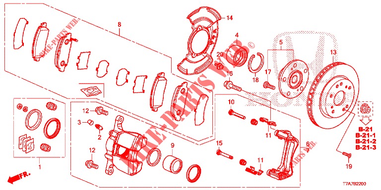 VORDERRADBREMSE  für Honda HR-V DIESEL 1.6 EXCLUSIVE 5 Türen 6 gang-Schaltgetriebe 2016