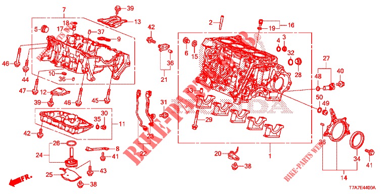 ZYLINDERBLOCK/OELWANNE (DIESEL) für Honda HR-V DIESEL 1.6 EXCLUSIVE 5 Türen 6 gang-Schaltgetriebe 2016